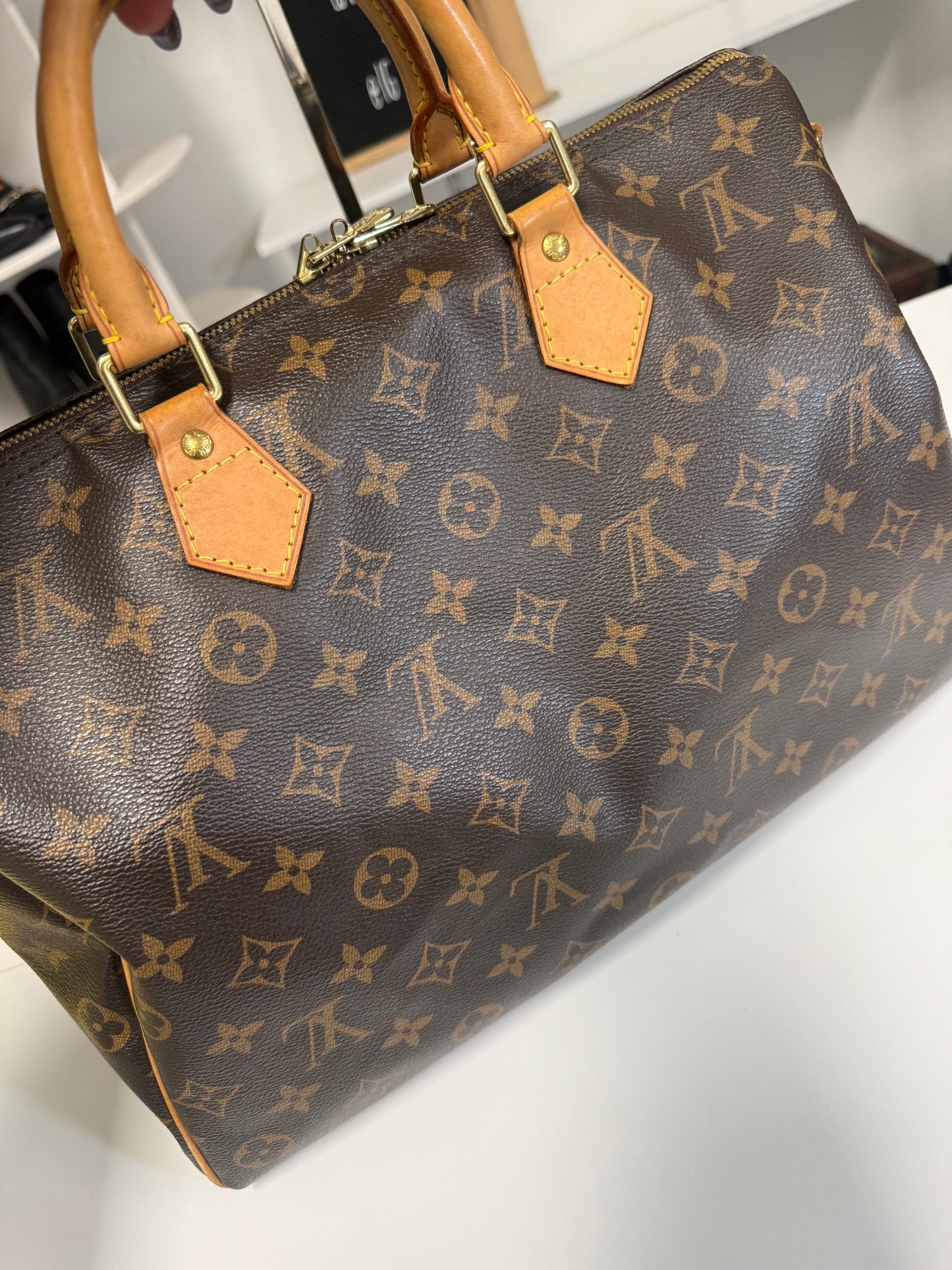 Louis Vuitton Monogram Canvas Speedy Bandouliere 35 Bag