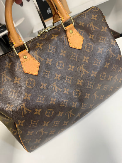 Louis Vuitton Monogram Canvas Speedy Bandouliere 35 Bag