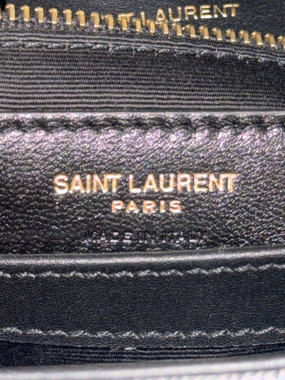 Yves Saint Laurent Toy LouLou Blue-Gray Denim Shoulder Bag